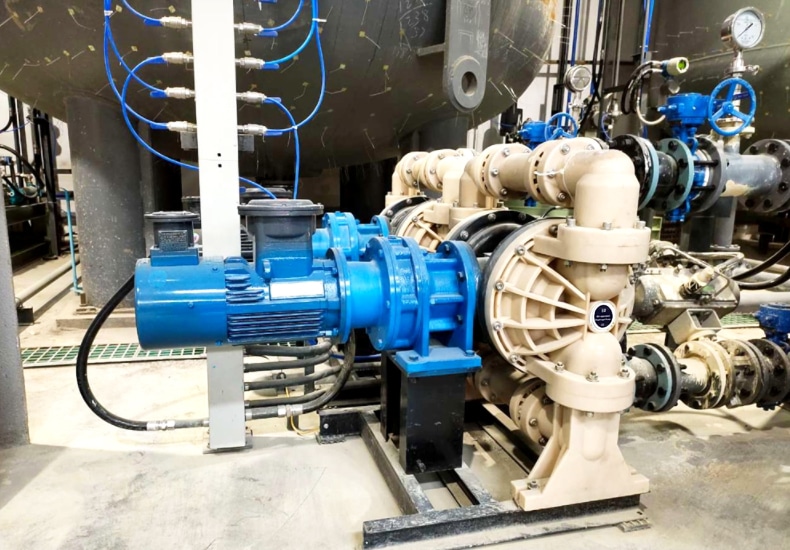 Application of EODD pump in lithium electric grinding slurry
