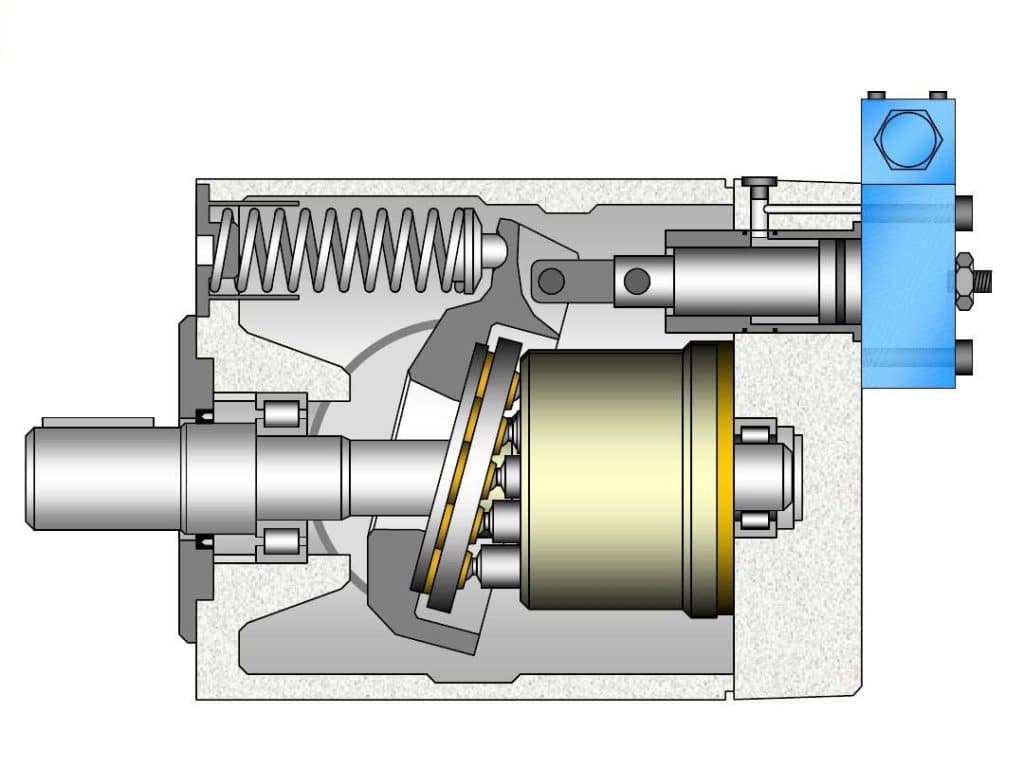 Piston pump structure diagram