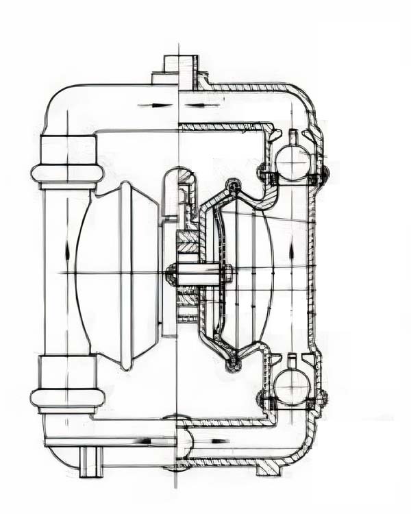 Diaphragm pump structure