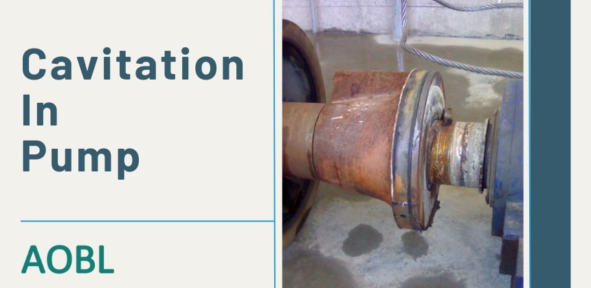 Rust from cavitated centrifugal pumps